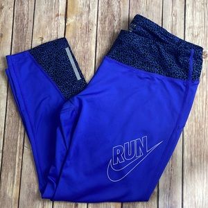 Nike purple leggings - size large
